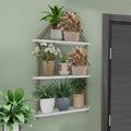 Wooden Wall Hanging Planter Shelf 
