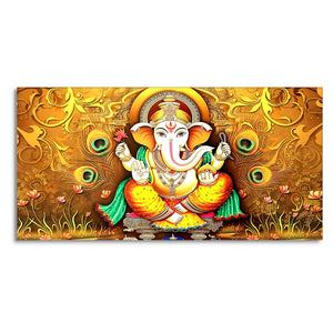 Vignaharta Ganesh Premium Canvas Wall Painting