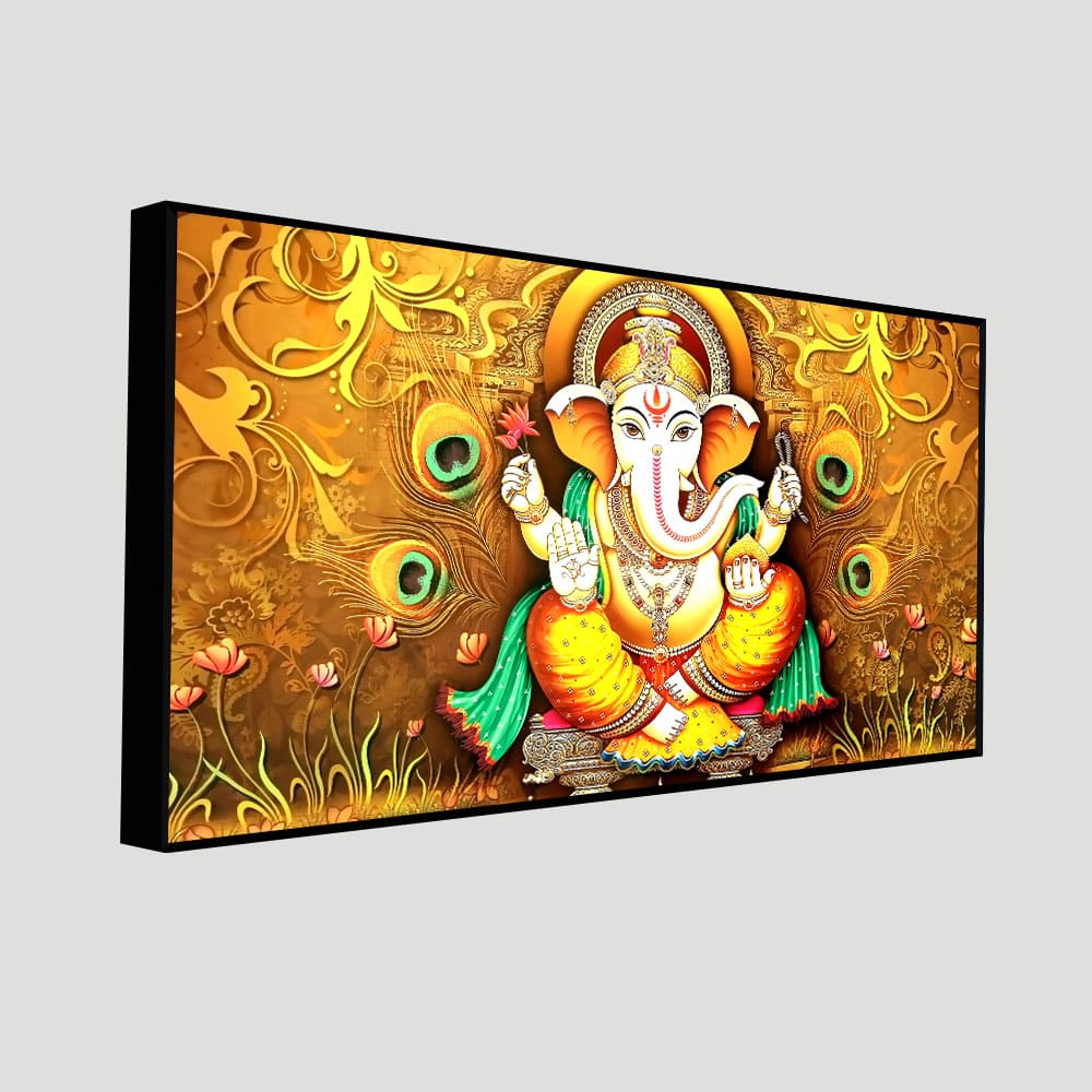 Vignaharta Ganesh Premium Canvas Wall Painting