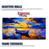 Wall Canvas Painting of Boat Sunset Over Ocean