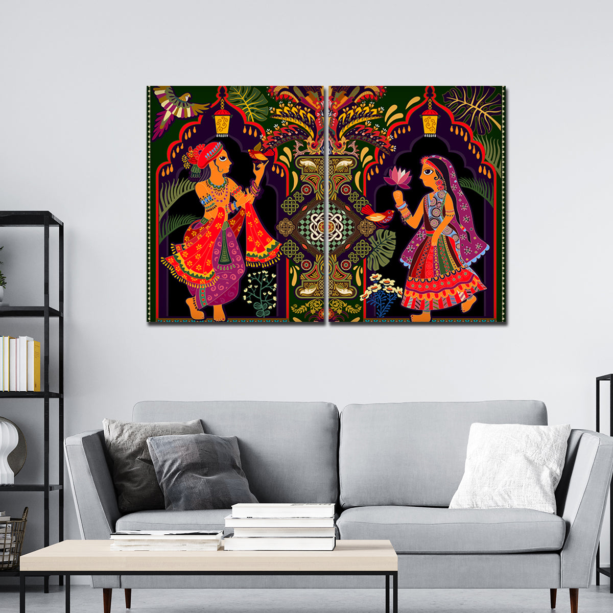 Wall Painting of Madhubani Art Set of 2