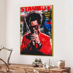 Weeknd The Star Boy Cotton Canvas Wall Painting