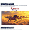 Wild Horses Running at Sunset Wooden Canvas Wall Painting