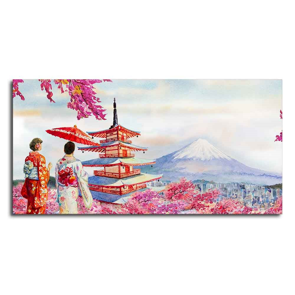 Women in Kimono Canvas Wall Painting