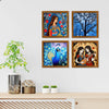 Women Portrait Modern Art Wall Frame Set of Four