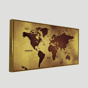 World Map Premium Canvas Wall Painting