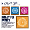 Yogaasana Art Wooden Wall Frame Set of Four