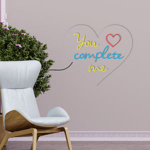 You Complete Me Text for Love Couples Neon Sign LED Light